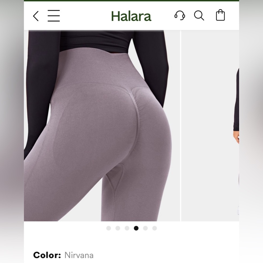 Halara Seamless Flow High Waisted Plain Butt Lifting Leggings